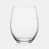Aangepaste bruid- en bruidegom Cheers! Wijnglas Zonder Voet (Links)