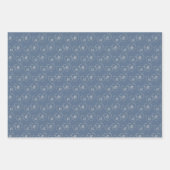 Aangepaste bruid en bruidegom Hart Charms, Zilver  Inpakpapier Vel (Voorkant 3)