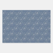 Aangepaste bruid en bruidegom Hart Charms, Zilver  Inpakpapier Vel (Voorkant)