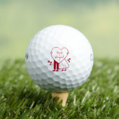 Aangepaste bruid en bruidegom naam huwelijksgunste golfballen (Insitu Shirt)