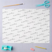 Aangepaste bruid en bruidegom naam trouwen tissuepapier (Craft)