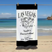 Aangepaste bruid en bruidsmeisje Las Vegas Bachelo Strandlaken