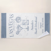 Aangepaste bruid en bruidsmeisjes Las Vegas vrijge Strandlaken (Voorkant)