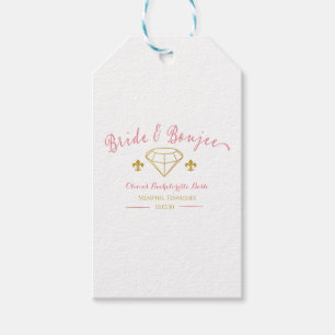 Aangepaste Bruid Luxe Diamant Verlovingsfeestje Cadeaulabel