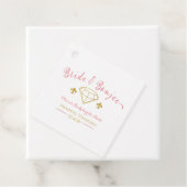 Aangepaste Bruid Luxe Diamanten Verlovingsfeestje Bedankjes Labels (In situ)