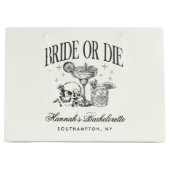 Aangepaste Bruid Of Sterf Bachelorette Cocktail Pa Groot Cadeauzakje (Voorkant)