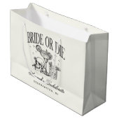Aangepaste Bruid Of Sterf Bachelorette Cocktail Pa Groot Cadeauzakje (Voorkant Gekanteld)