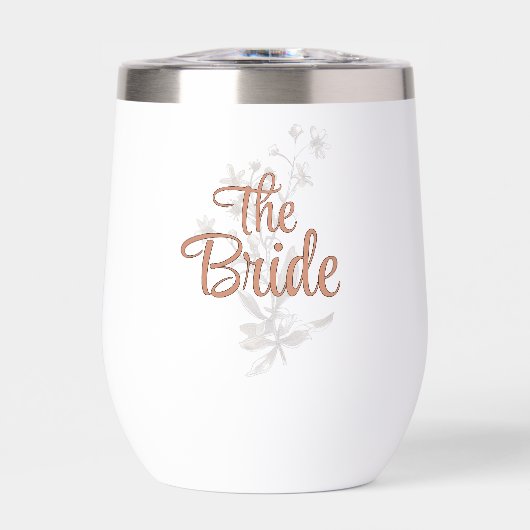 Aangepaste Bruid Rustieke Boho Wilde Bloemen Wijn (Voorkant)