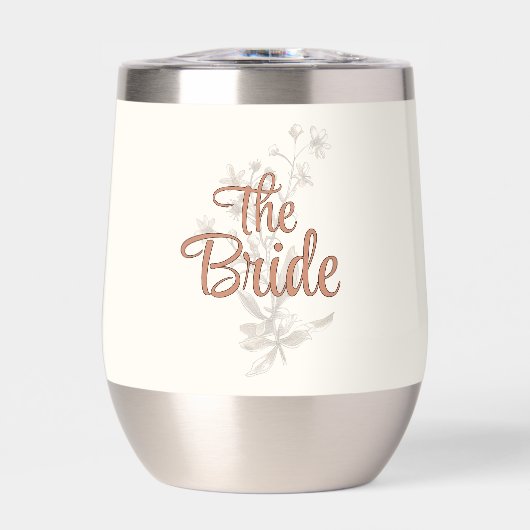 Aangepaste Bruid Rustieke Boho Wilde Bloemen Wijn (Voorkant)