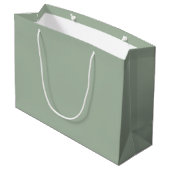 Aangepaste Bruid Stam Sage Groene Trouw Groot Cadeauzakje (Achterkant Gekanteld)
