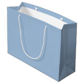 Aangepaste Bruid Stam Stof Blauw Huwelijk Groot Cadeauzakje (Achterkant Gekanteld)