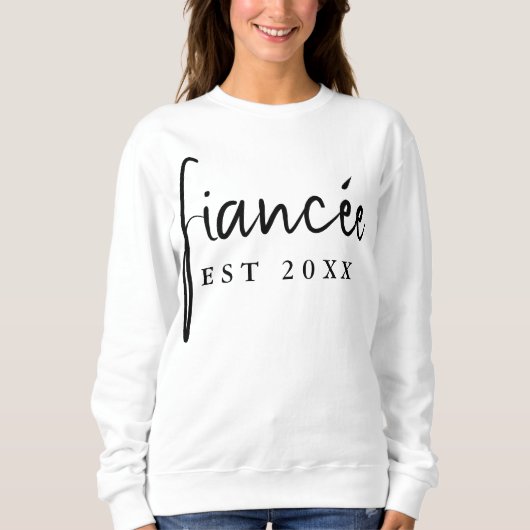 Aangepaste bruid Verloving Gift Gepersonaliseerde  Trui (Voorkant)