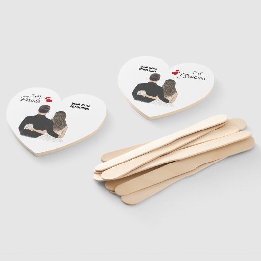 Aangepaste bruidegom: elegantie ontmoet comfort br handwaaier (Niet-gemonteerd)