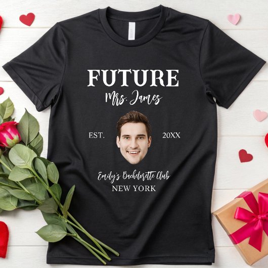 Aangepaste Bruidegom Gezicht Bach Sociaal Club Bru T-shirt