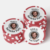 Aangepaste bruidegom Gezicht Vrijgezellenfeest Poker Chips (Opstapeling)
