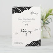 Aangepaste bruids Douche Uitnodiging – Elegant Scr (Staand voorkant)