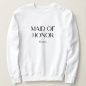 Aangepaste Bruids 'Maid of Honor' Huwelijk Bachelo Trui (Design voorkant)
