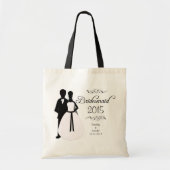 Aangepaste bruidsbruidbruinbruidbruinbruidsgunst c tote bag (Voorkant)