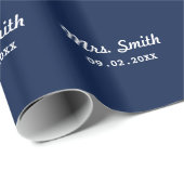 Aangepaste bruidsbruiloft cadeaupapier (Rol Hoek)