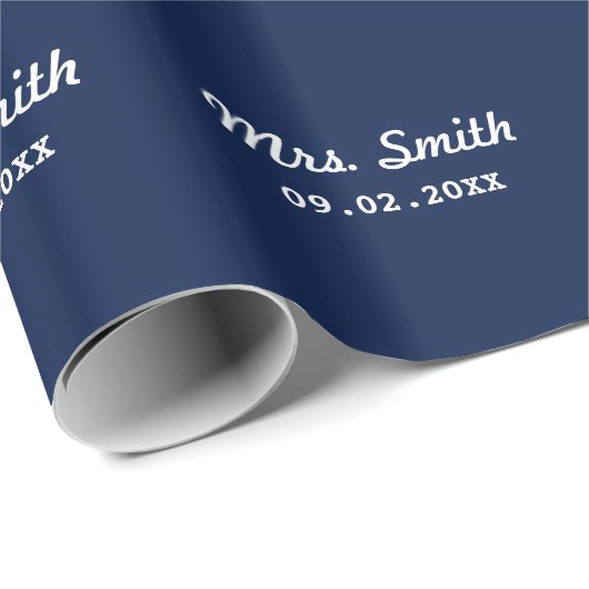 Aangepaste bruidsbruiloft cadeaupapier (Rol Hoek)