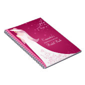 Aangepaste bruidsdagboekje voor bruiloft notitieboek (Rechterzijde)