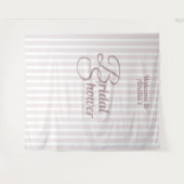 Aangepaste Bruidsdouche Banner - Elegante Decorati Wandkleed (Voorkant (horizontaal))