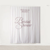 Aangepaste Bruidsdouche Banner - Elegante Decorati Wandkleed (Voorkant)