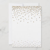 Aangepaste Bruidsdouche Goud Zilver Confetti Kaart (Achterkant)