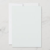 Aangepaste bruidsdouche witte bloemen Dank je wel Bedankkaart (Achterkant)