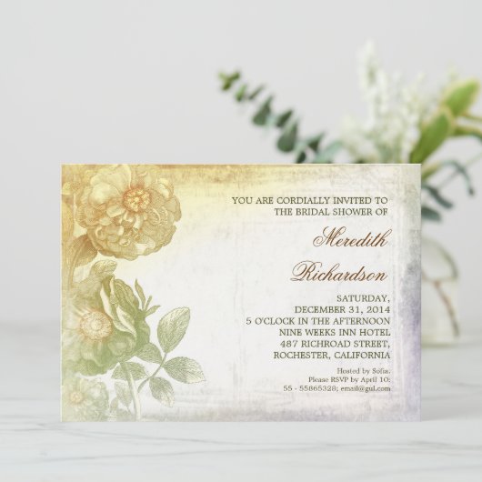  aangepaste bruidsdoucheuitnodiging kaart (Staand voorkant)