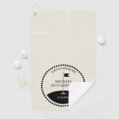 Aangepaste Bruidsjonker Golfhanddoek (Insitu)