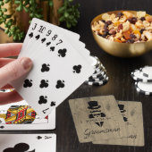 Aangepaste Bruidsjonkers Pokerkaarten (Insitu)