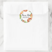 Aangepaste bruidsmeisje bloem waterverf sticker (Tas)