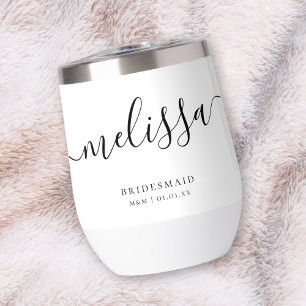 Aangepaste bruidsmeisje bruid Elegant Script Kalli