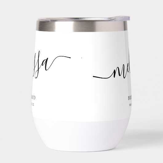 Aangepaste bruidsmeisje bruid Elegant Script Kalli (Links)