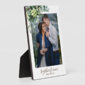 Aangepaste bruidsmeisje bruiloftsgeschenken groen fotoplaat (Zijkant)