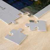 Aangepaste bruidsmeisje bruiloftsgeschenken groen legpuzzel (Zijkant)