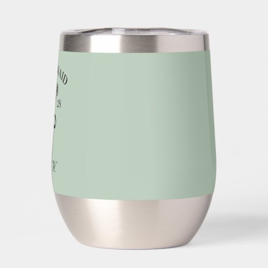 Aangepaste bruidsmeisje, getuige, de Bach-tumbler (Achterkant)