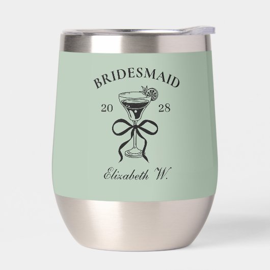 Aangepaste bruidsmeisje, getuige, de Bach-tumbler (Links)