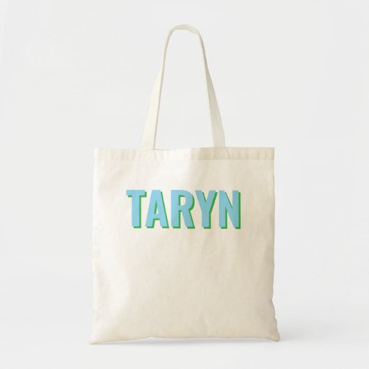 Aangepaste bruidsmeisje Monogram Canvas Tote, aang Tote Bag (Voorkant)