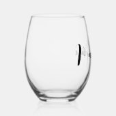 Aangepaste bruidsmeisje naam Whimsical Script Wijnglas Zonder Voet (Rechts)