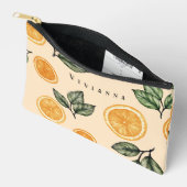 Aangepaste bruidsmeisje Sinaasappel Citrus Etui (Open)