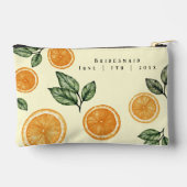Aangepaste bruidsmeisje Sinaasappel Citrus Etui (Achterkant)