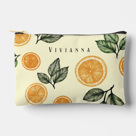 Aangepaste bruidsmeisje Sinaasappel Citrus Etui (Voorkant)