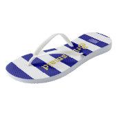 Aangepaste bruidsmeisje Teenslippers - Navy Blue (Schuin)