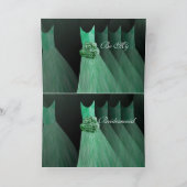 Aangepaste bruidsmeisje uitnodiging - MINT GROENE  (Binnen)