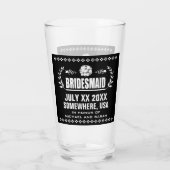 Aangepaste bruidsmeisjes glas (Achterkant)