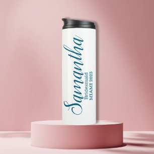 Aangepaste bruidsmeisjesnaam  thermosbeker