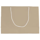 Aangepaste Bruidsstam Champagne Beige Trouwfeest Groot Cadeauzakje (Achterkant)