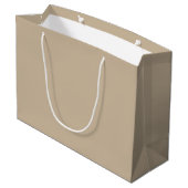 Aangepaste Bruidsstam Champagne Beige Trouwfeest Groot Cadeauzakje (Achterkant Gekanteld)